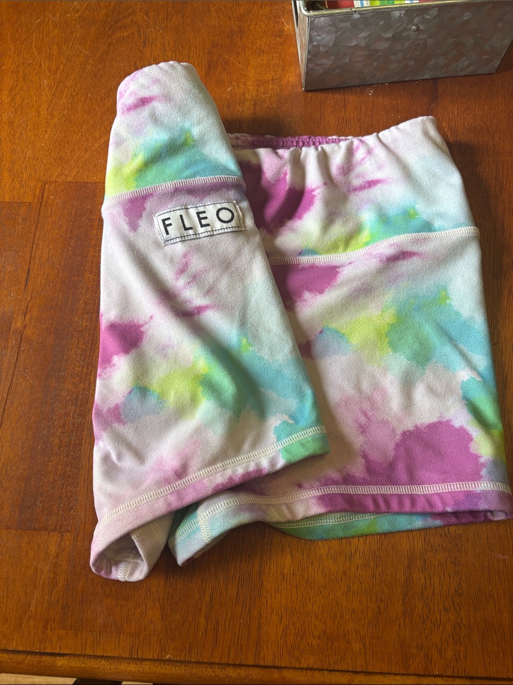 Fleo Pastel Tie-Dye Shorts — Pink, Aqua, Lime